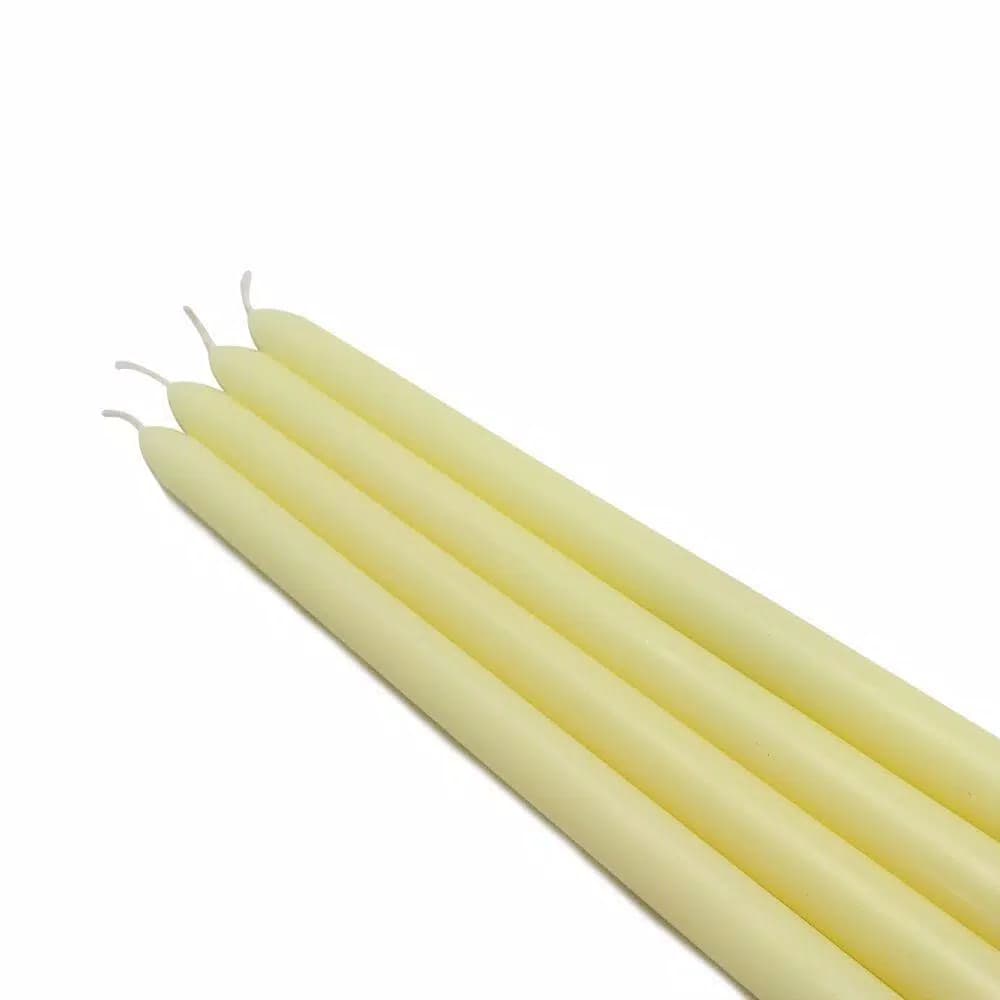 Zest Candle 12 in. Ivory Taper Candles, 12-Set