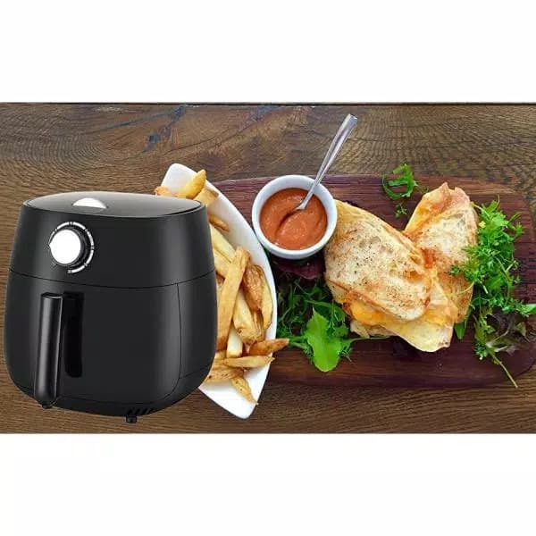 Emerald 1818 4.2 Qt. 1800W Air Fryer with Double Ceramic Non-Stick Basket and Pan Set
