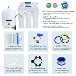 Olympia Water Systems 5-Stage Under-Sink Reverse Osmosis Water Filtration System, 50 GPD thumbnail 2