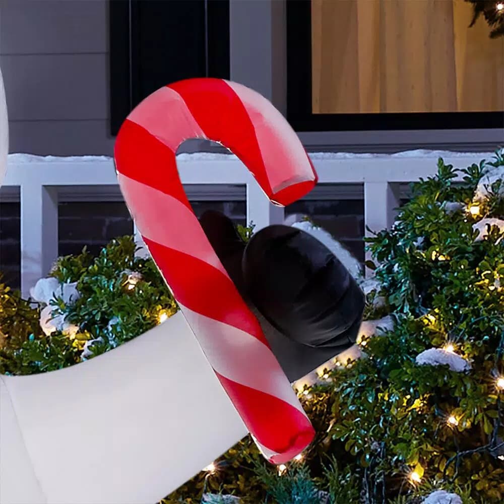 Home Accents Holiday Airblown Inflatables 6.5 ft. Snowman Christmas Yard Decoration with LED Lights