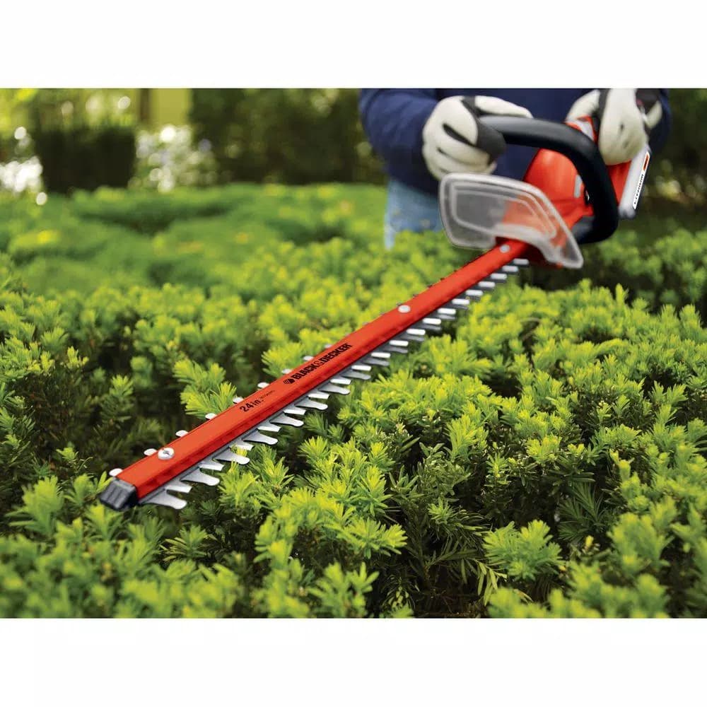 BLACK+DECKER 24 in. 40V MAX Cordless Lithium-Ion Hedge Trimmer with 1.5 Ah Battery and Charger