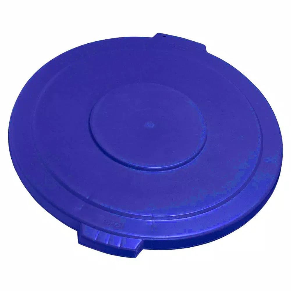 Carlisle Bronco 44 Gallon Blue Round Trash Can Lid (3-Pack)