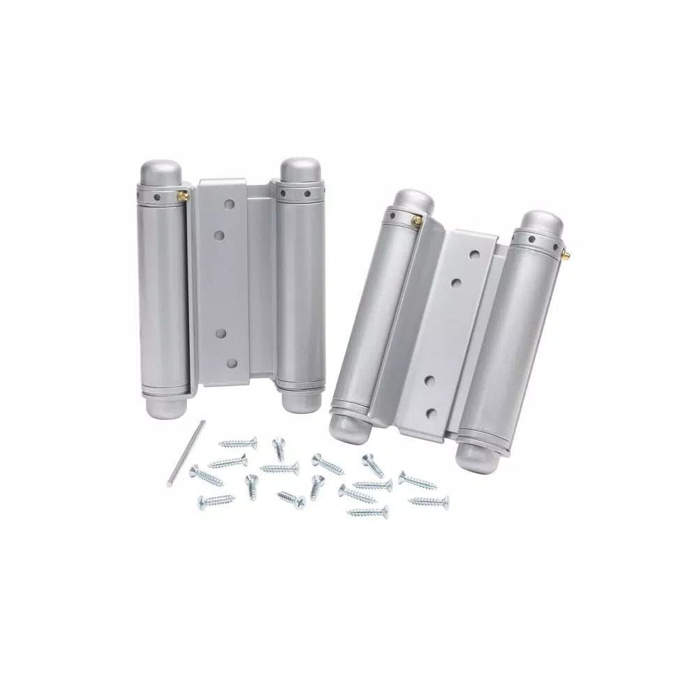 Taco 6 in. Double Acting Spring Hinge, Galvanneal Steel (Set of 2)