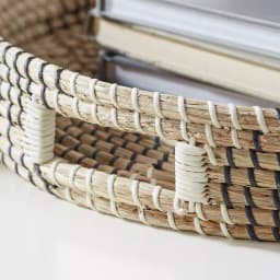 Home Decorators Collection Seagrass Wicker Round Decorative Trays, Set of 2 thumbnail 4