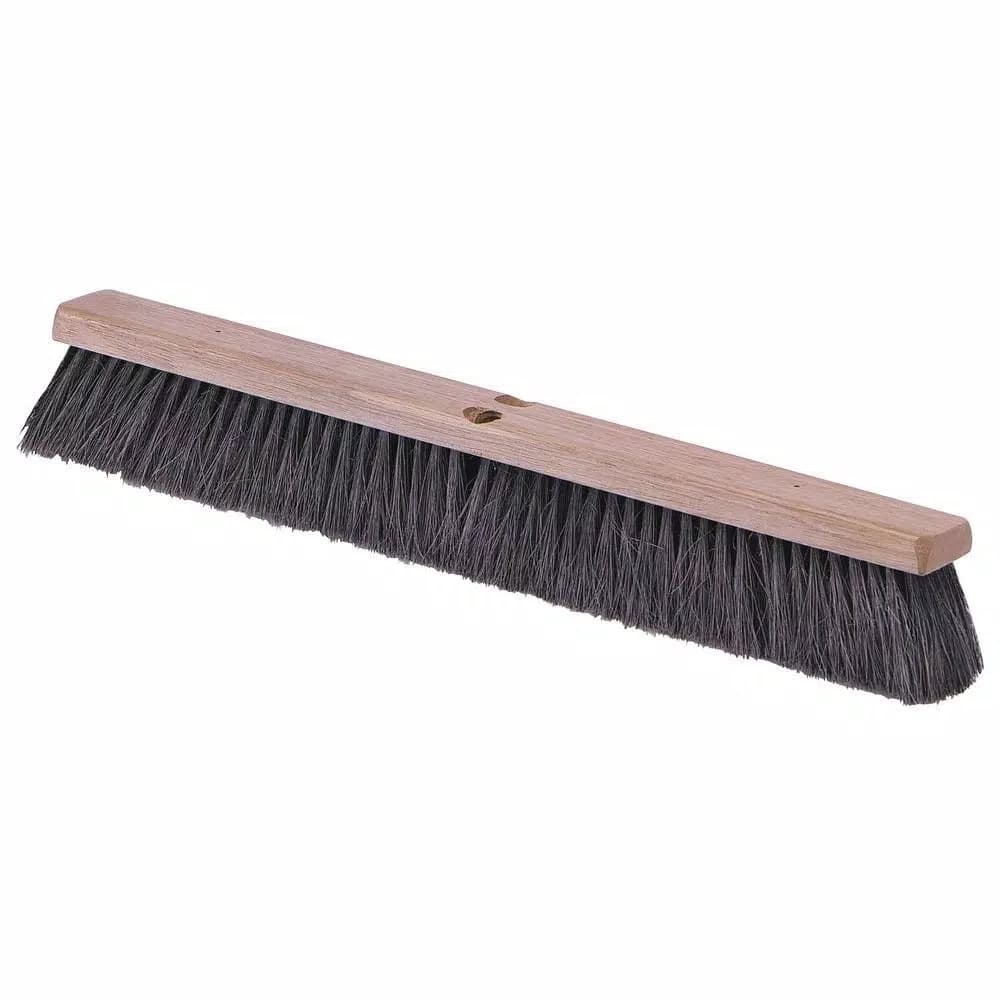 Carlisle Flo-Pac 24 in. Tampico Fine/Medium Sweep Black (12-Pack)