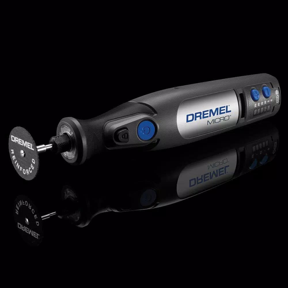 Dremel Micro 8V MAX Variable Speed Cordless Rotary Tool Kit with Docking Station and 18 Accessories