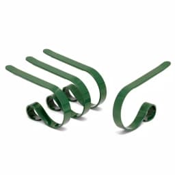 Haute Decor Original MantleClip Stocking Holder, Hunter Green (4-Pack) thumbnail 1