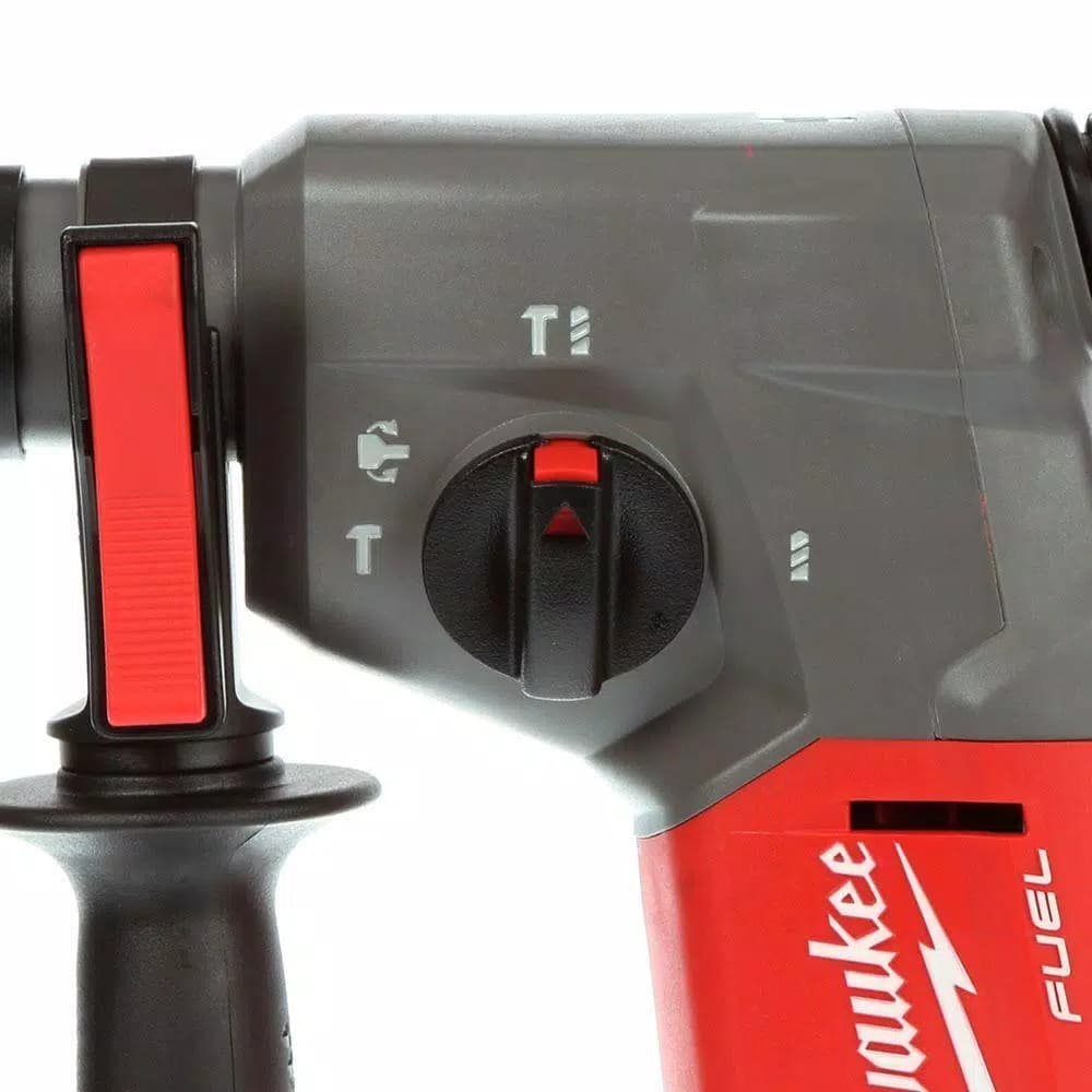 Milwaukee M18 FUEL 1 in. SDS-Plus Cordless Rotary Hammer Kit with Two 5.0 Ah Batteries and Charger