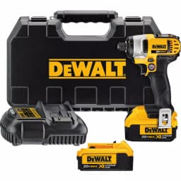 DEWALT 20V MAX Cordless 1/4 in. Impact Driver Kit with (2) 4.0 Ah Batteries, Charger & Bag thumbnail 1