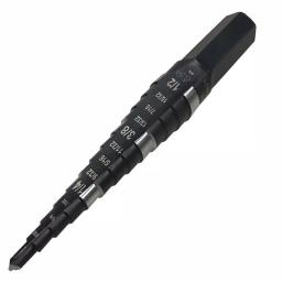 Klein Tools 1/8 in. to 1/2 in. High Speed Steel Double-Fluted Step Drill Bit with 3/8 in. Hex Shank thumbnail 3