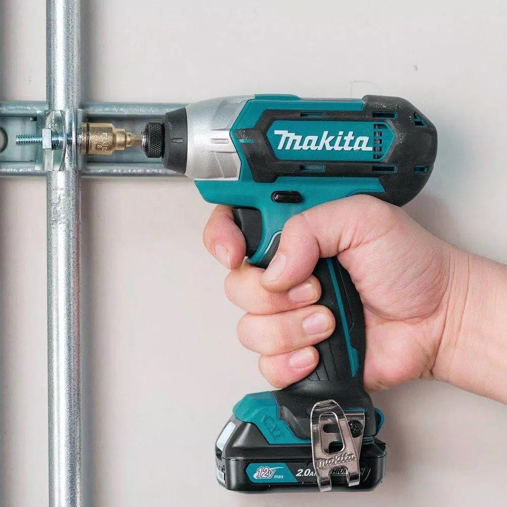 Makita 12V MAX CXT Cordless 1/4 in. Impact Driver Kit with (2) 2.0Ah Batteries, Charger, and Hard Case