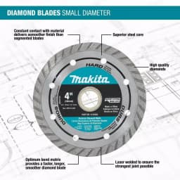 Makita 4-1/2 in. Turbo Rim Diamond Blade, 2-Pack thumbnail 2