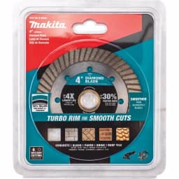 Makita 4 in. Turbo Rim Diamond Blade for General Purpose Cutting thumbnail 2