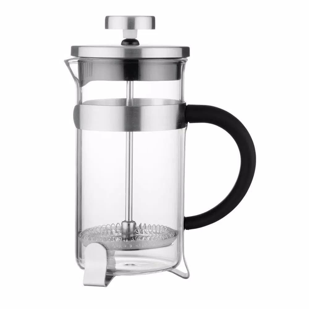BergHOFF Essentials 2-Cup Stainless Steel French Press Coffee and Tea Maker, 16 fl. oz.