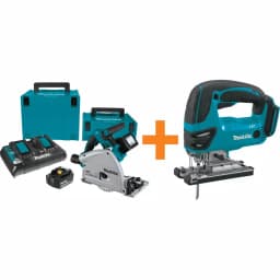 Makita 18V X2 LXT (36V) Brushless 6-1/2 in. Plunge Circular Saw Combo Kit with Bonus 18V LXT Jigsaw thumbnail 1