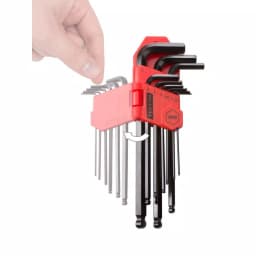 TEKTON 9-Piece Metric Long Arm Ball End Hex Key Wrench Set, 1.5-10 mm thumbnail 9