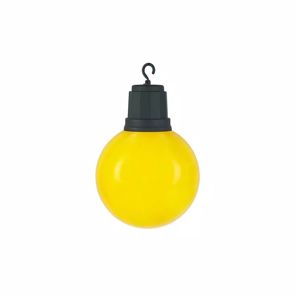 Home Accents Holiday 13 in. Light-Up Christmas Yellow Ornament with LED Timer