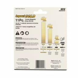 Makita Impact GOLD Torsion Magnetic Steel Insert Bit Set, 11-Piece thumbnail 3