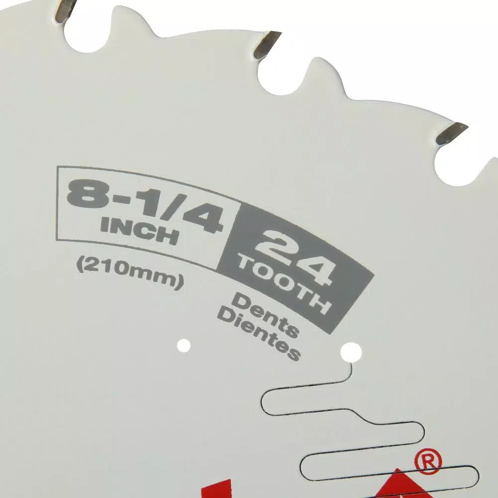 Milwaukee 8-1/4 in. 24-Tooth Framing Circular Saw Blade