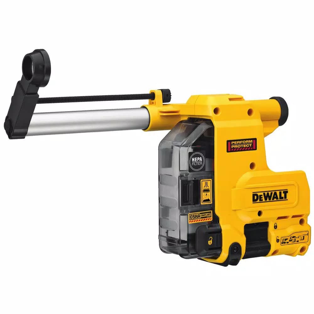 DEWALT OSHA Table 1-Compliant Multi-Surface Dust Extractor for SDS Plus Rotary Hammers