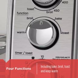 BLACK+DECKER Black + Decker 4-Slice Stainless Steel Convection Toaster Oven thumbnail 3