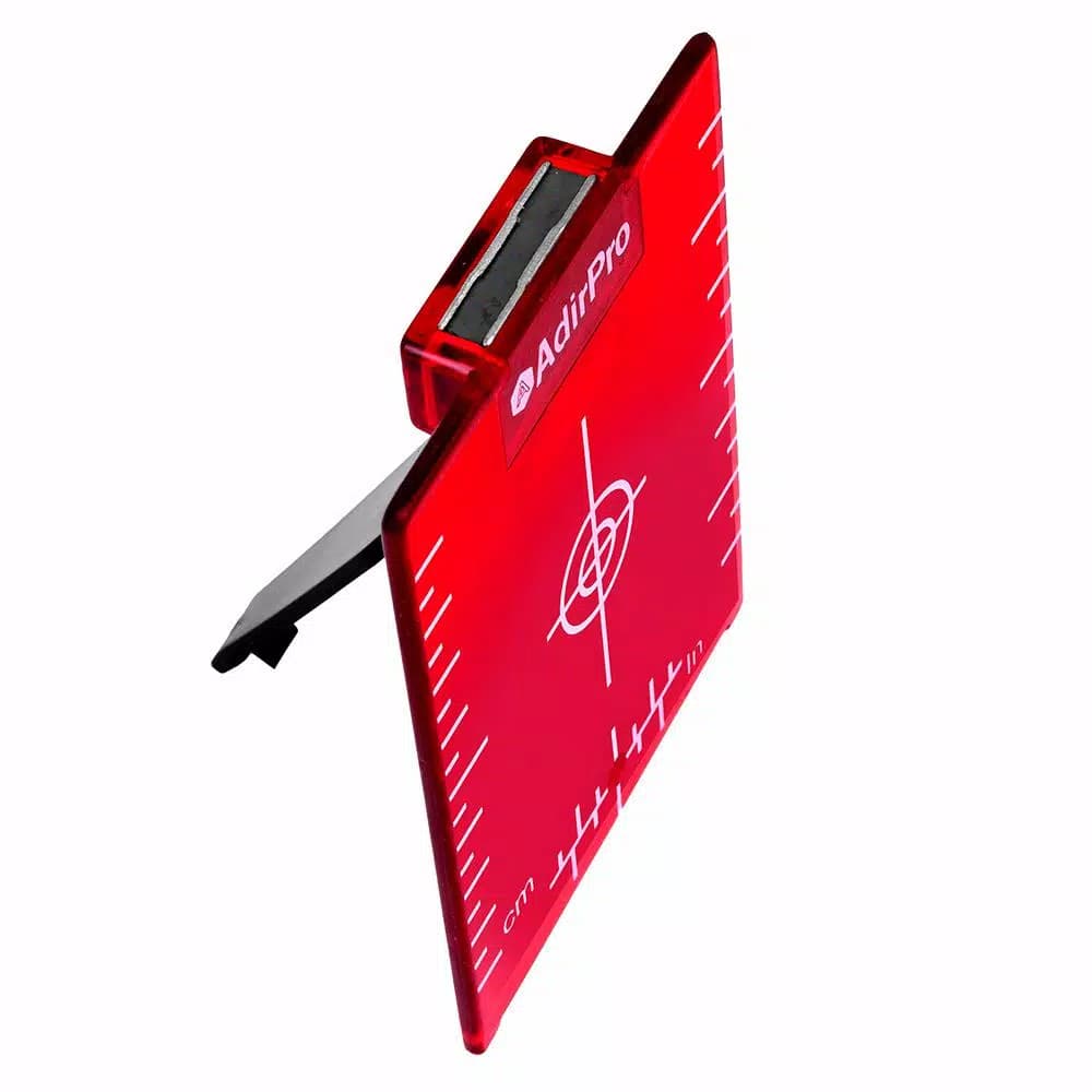 AdirPro Adir Pro 4 in. x 3 in. Red Laser Magnetic Target Plate with Stand