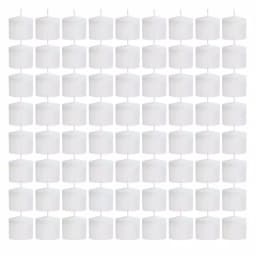 LUMABASE 72-Count White Unscented Votive Candles, 10-Hour Burn Time, Paraffin Wax thumbnail 2