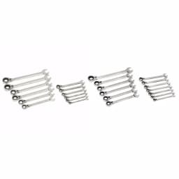 Husky 25-Piece Metric and SAE Reversible Ratcheting Wrench Set thumbnail 4