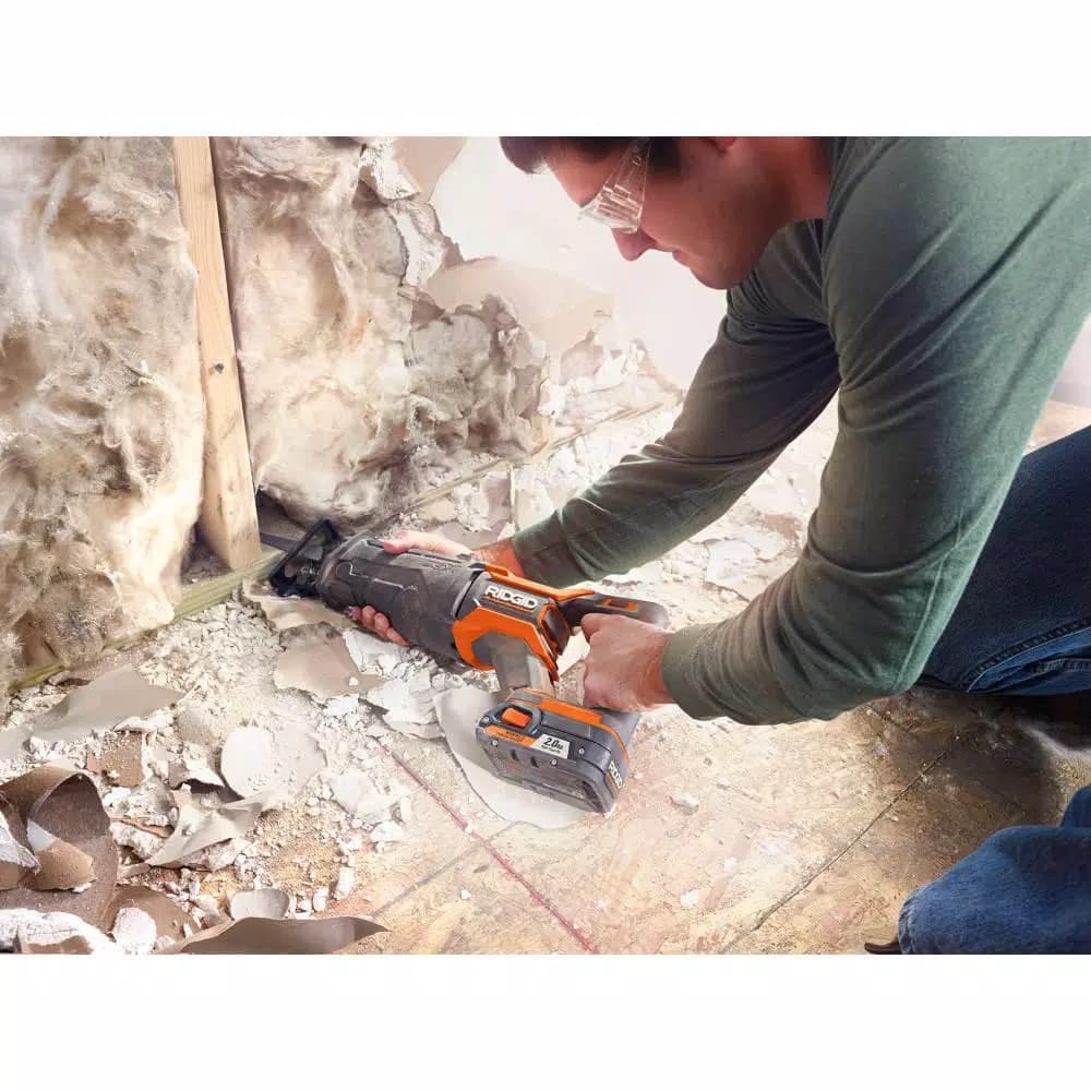 RIDGID 18V Brushless Cordless 10-Piece Combo Kit with 4 Lithium-Ion Batteries