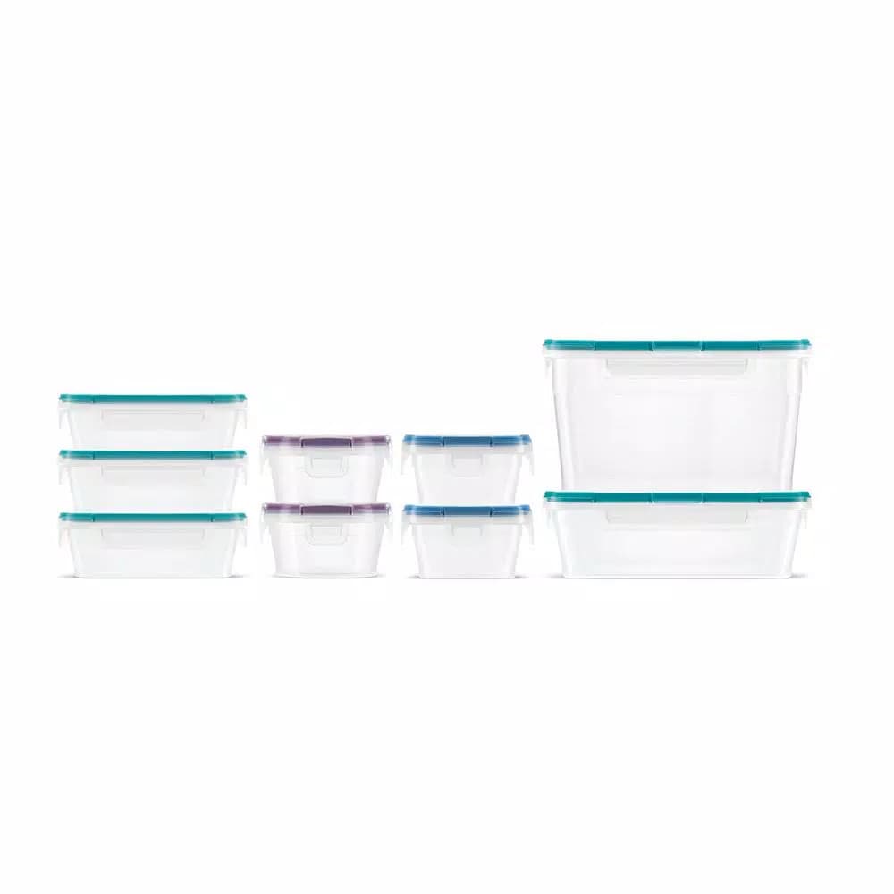 Snapware 18-Piece Plastic Food Storage Container Set with Write + Erase Lids
