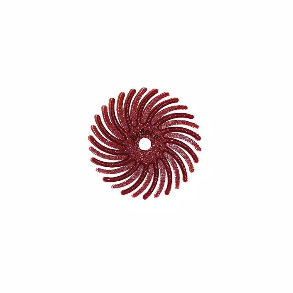 Dedeco Sunburst 5/8 in. Radial Discs, 220-Grit Ceramic Abrasive, 12-Pack