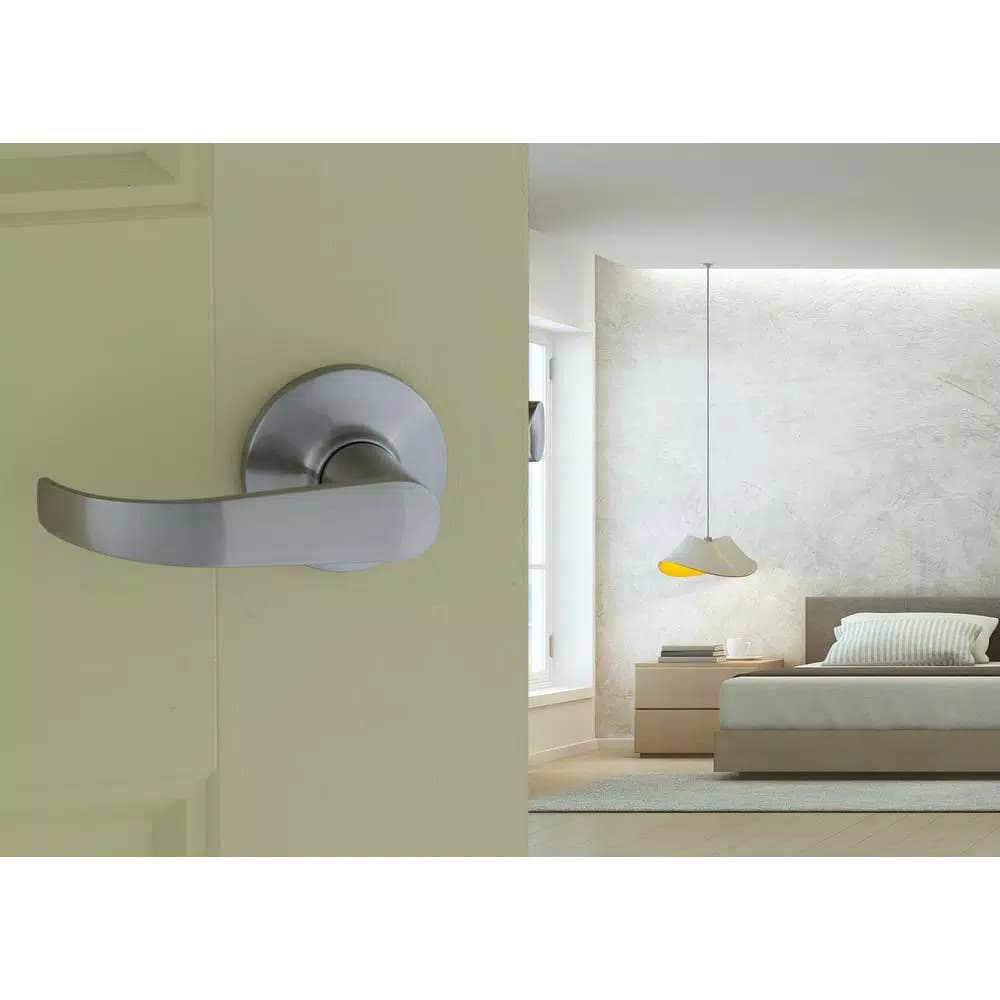 Copper Creek Satin Stainless Steel Passage Door Lever - Interior/Exterior