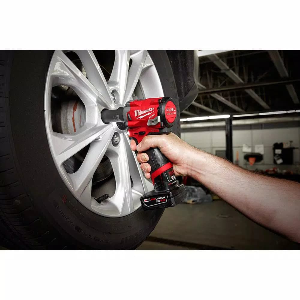 Milwaukee M12 FUEL 1/2 in. Stubby Brushless Cordless Impact Wrench (Tool-Only)