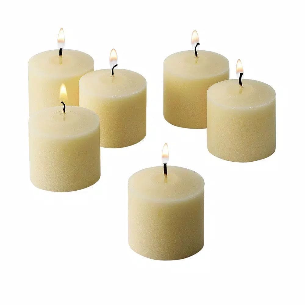 Light In The Dark Ivory Unscented Votive Candles, 10 Hour Burn Time (Set of 36)
