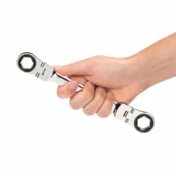 TEKTON 17 mm x 19 mm Flex-Head Ratcheting Box End Wrench thumbnail 8