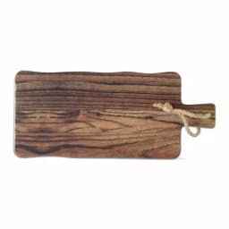 Tag Barnwood Brown Melamine Cheese Serving Board - Rustic Rectangular Cheese Platter thumbnail 1