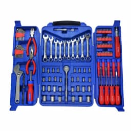 Best Value 123-Piece Mechanics Tool Set with Chrome Plated Finish and Blow Mold Case thumbnail 1