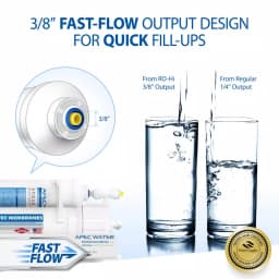 APEC Water Systems APEC RO-Hi 5-Stage Reverse Osmosis Under-Sink Water Filtration System, 90 GPD, Fast Flow 3/8 in. Output thumbnail 5