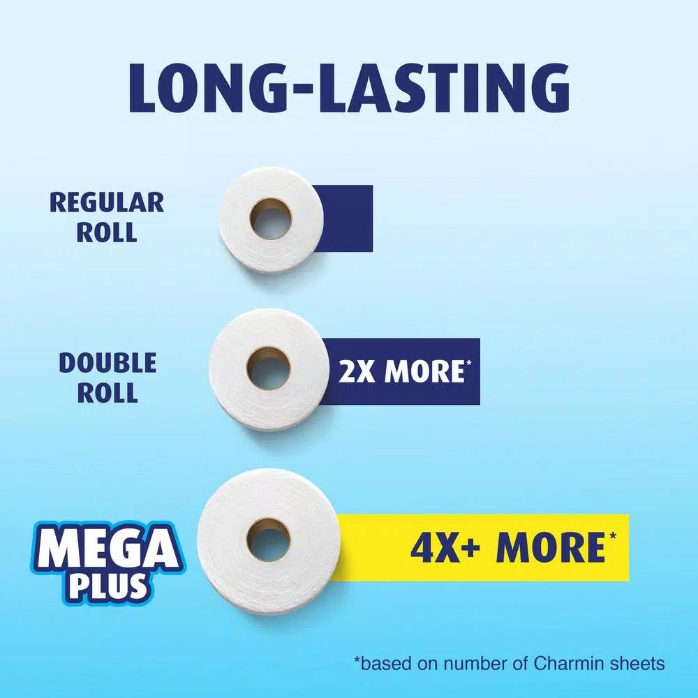 Charmin Ultra Strong Toilet Paper, 18 Mega Plus Rolls, 2-Ply White