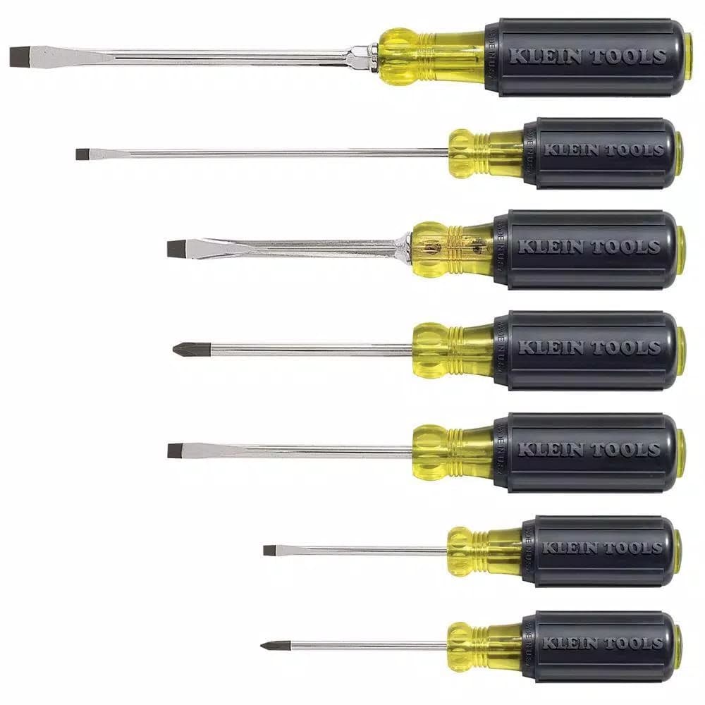 Klein Tools 7-Piece Assorted Screwdriver Set with Cushion Grip Handles