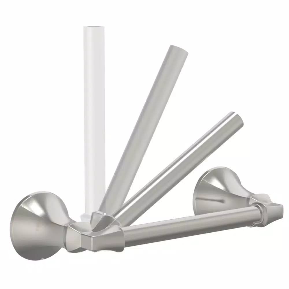 Delta Mandara Double Post Toilet Paper Holder, Brushed Nickel