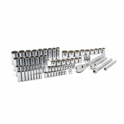 GearWrench 76-Piece 1/4 in. and 3/8 in. Drive 12-Point SAE/Metric Mechanics Tool Set thumbnail 1