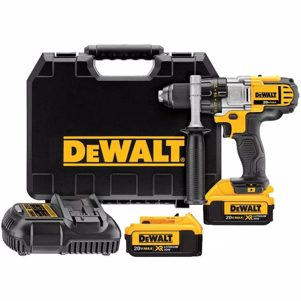 DEWALT 20V MAX Cordless 1/2 in. Drill/Driver Kit with (2) 4.0 Ah Batteries, Charger & Case