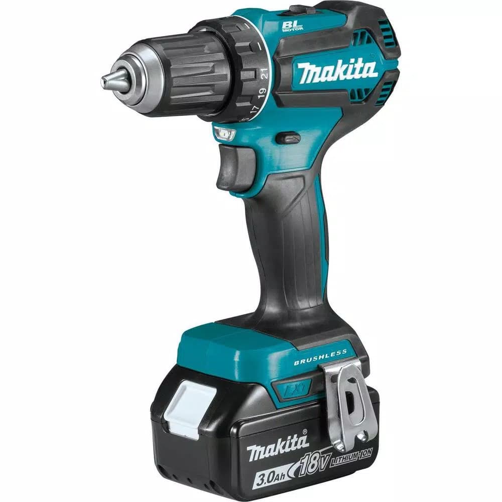 Makita 18V LXT Brushless Cordless 2-Piece Combo Kit with 3.0Ah Batteries, Drill/Driver and Impact Driver