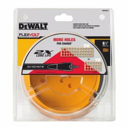DEWALT FLEXVOLT 6-1/4 in. Carbide Wood Hole Saw thumbnail 2