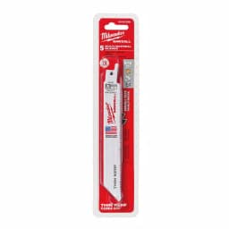 Milwaukee 6 in. Multi-Material Reciprocating Saw Blades, 8/12 TPI, 5-Pack thumbnail 2