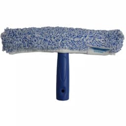 Ettore 10 in. Mighty Window Washer Scrubber with Click-Lock Handle and Microfiber Sleeve thumbnail 1