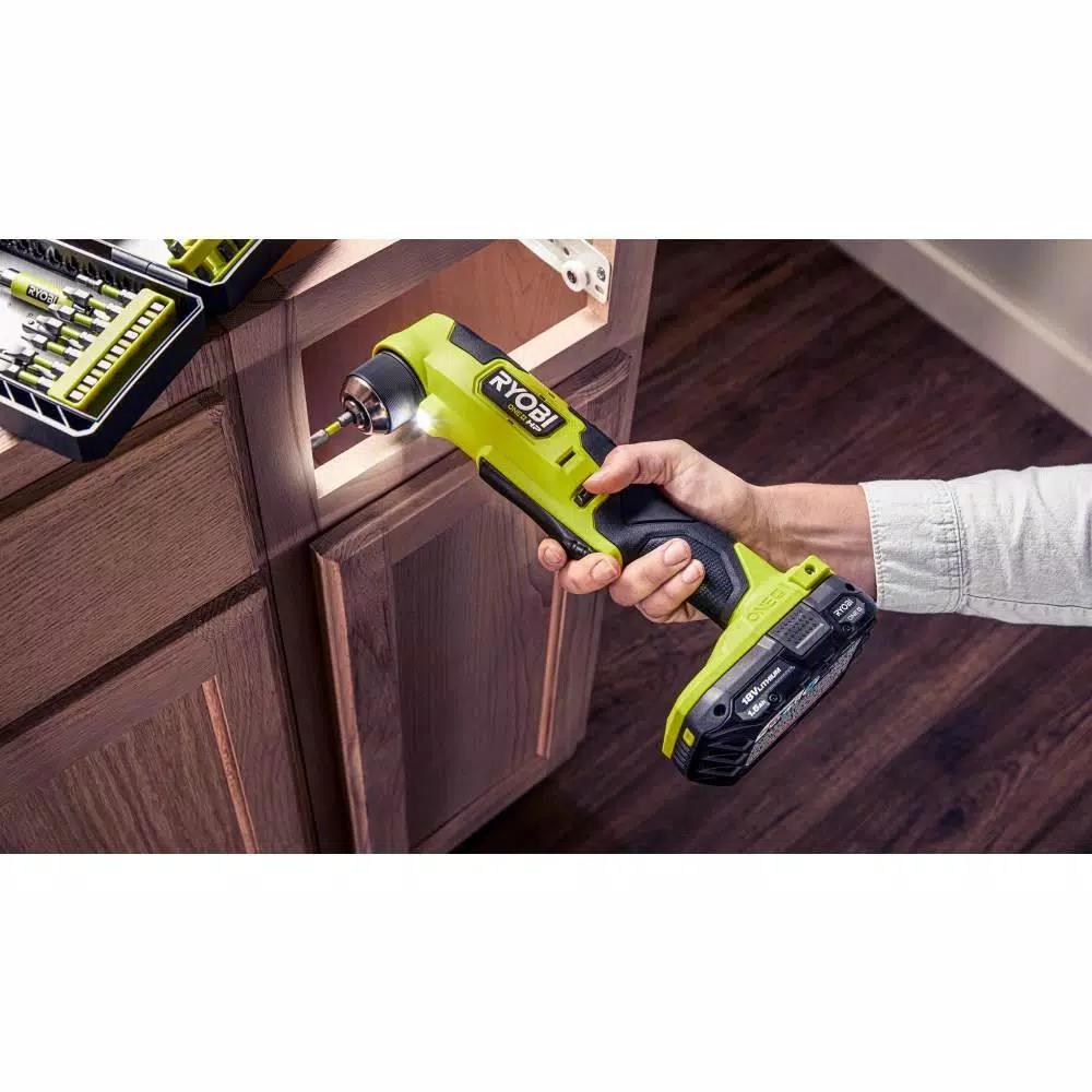 RYOBI ONE+ HP 18V Brushless Compact 3/8 in. Right Angle Drill (Tool Only)
