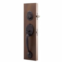 Copper Creek Colonial Handleset with Waverlie Lever Trim in Tuscan Bronze thumbnail 2