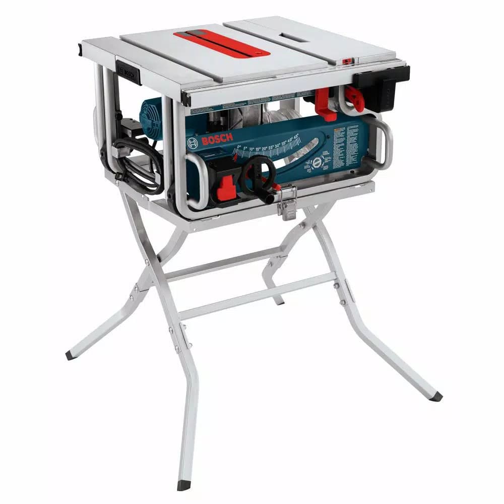 Bosch GTS1031 10 in. Corded Table Saw with 15 Amp Motor and GTA500 Folding Stand Bundle